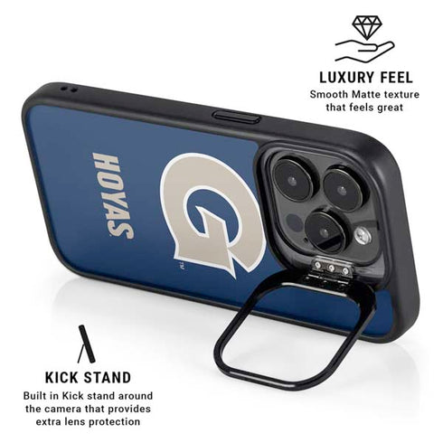 Georgetown University Large Logo iPhone 16 Pro Kickstand Case